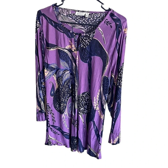 MASAI Round Neck Long Sleeves Blouse Size M - Picture 7 of 8